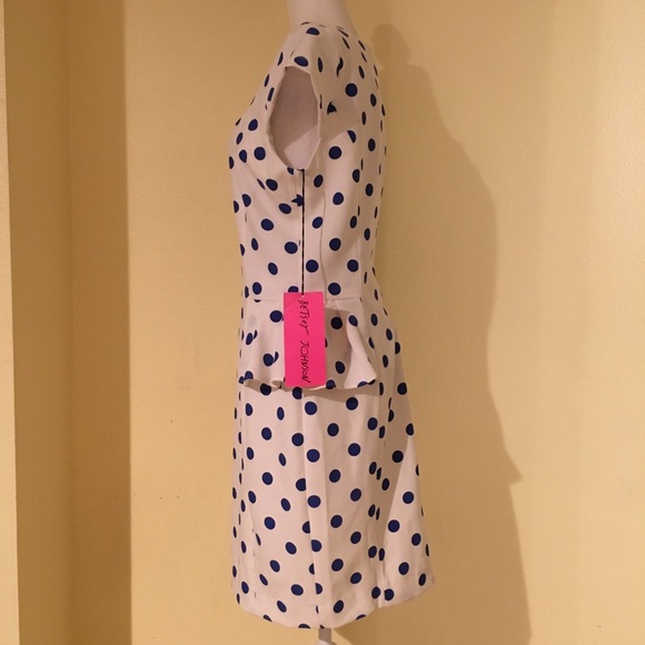 Betsey Johnson Ivory Peplum Dress - Picture 4 of 6